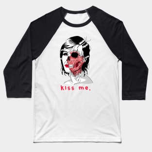 The Kissing Skull Baseball T-Shirt